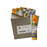 SikaBond 142 Instant Nails Adhesive 12 x 300g Cartridge BEIGE