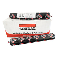 Soudal FIRE CRYL FR fire resistant hybrid polymer sealant Sausage Box of 12 GREY