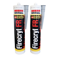 Soudal FIRE CRYL FR fire resistant hybrid polymer sealant 310ml Single Cartridge 