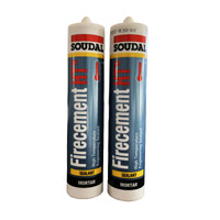 Soudal FIRECEMENT HT high temperature sealant mortar Single 310ml Cartridge